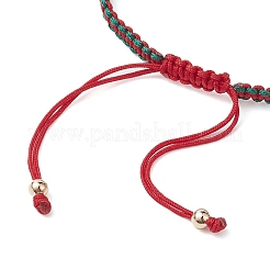 Verstellbare geflochtene Perlenarmbänder aus Nylon&nbsp;BJEW-TA00513