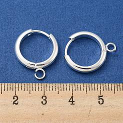 201 boucles d'oreilles créoles en acier inoxydable&nbsp;STAS-P283-01Z-S