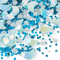 Kit fai da te per la creazione di gioielli a forma di stella e luna&nbsp;DIY-TA0013-77