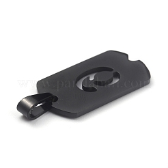 Pendentifs en acier inoxydable 304 avec placage ionique (IP)&nbsp;STAS-O127-E06