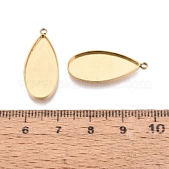 Composant de cabochon de pendentif en acier inoxydable 304&nbsp;STAS-Q113-23A-G