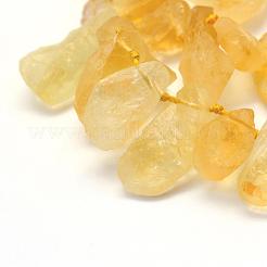 Fili di perle di citrino naturale di grado grezzo grezzo&nbsp;G-K202-17A