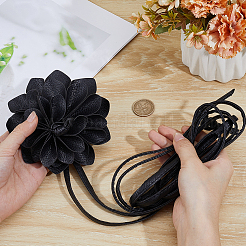 Cinture in vita con nodo in pelle PU a forma di fiore 3d&nbsp;AJEW-CY0002-87B