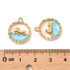Pendentifs en acier inoxydable 304 émaillés&nbsp;STAS-G358-19G