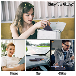 1 étui à lunettes en cuir PU&nbsp;AJEW-CN0004-43G