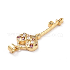 Ottone micro spianare pendenti zirconi&nbsp;ZIRC-L100-061G