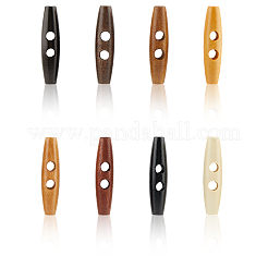 32 pz 8 colori bottoni in legno a 2 fori&nbsp;DIY-GF0011-42A