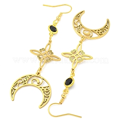 Orecchini pendenti in acciaio inossidabile 304 per donna&nbsp;EJEW-F338-07G
