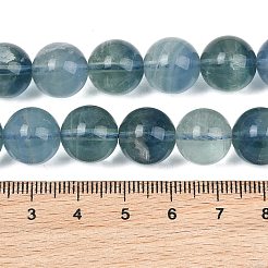 Naturelles fluorite bleue brins de perles&nbsp;GG-CBAF158-12mm
