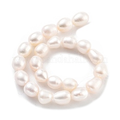 Fili di perle di perle d'acqua dolce coltivate naturali&nbsp;PEAR-P062-17B-X