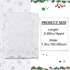 Nylongewebe mit Schneeflockenmuster&nbsp;DIY-WH0084-85A