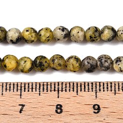 Teñidos naturales blancas abalorios de jade hebras&nbsp;G-T140-4mm-B04