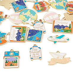 Pendentifs d'émail en alliage&nbsp;FIND-TA0009-93