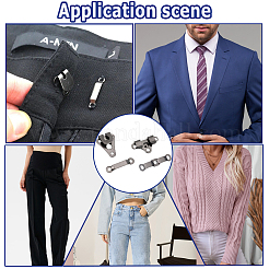 60 Stück verstellbare Jeans-Knopfnadeln aus Messing in 2 Ausführungen&nbsp;KK-GF0001-21B