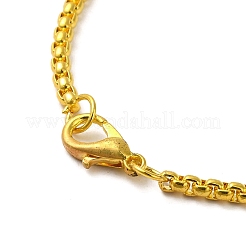 Collier pendentif en acier inoxydable 201 avec chaîne en fer à cheval et tête de cheval&nbsp;NJEW-D048-01G