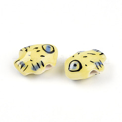 Perles en porcelaine manuelles&nbsp;PORC-N009-07B