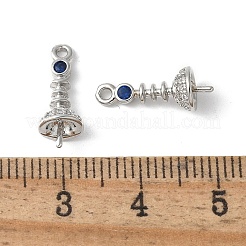 Messing Micro Pave Zirkonia Peg Bails Charms&nbsp;KK-D324-26P