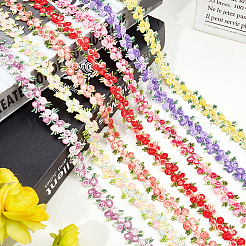Ruban de bordure en polyester à fleurs&nbsp;OCOR-GF0001-17D