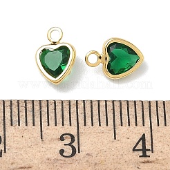 Messing Glas Anhänger / charms&nbsp;KK-Z136-19G-01