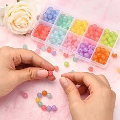 250 stücke 10 farben nachahmung gelee acryl perlen&nbsp;MACR-CJ0001-35