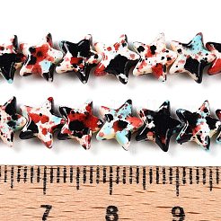 Cuentas de turquesa sintética pintada con spray hebras&nbsp;UNKW-T001-11K-03