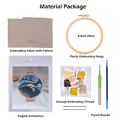 Kit para principiantes de bordado con punzón&nbsp;DIY-P077-007