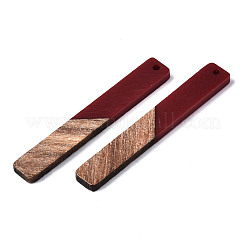 Grandi pendenti in resina e legno di noce&nbsp;X-RESI-S358-39J