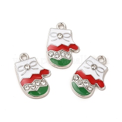 Pendenti dello smalto della lega di Natale&nbsp;X-ENAM-M053-10P