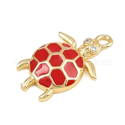 Pendentifs avec zircon cubiques à micro-pavés en laiton&nbsp;KK-I352-36G