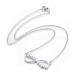 Colliers pendentifs en acier inoxydable 304&nbsp;NJEW-E141-36
