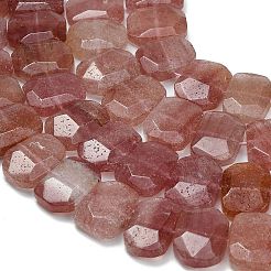 Perles de quartz fraise naturel&nbsp;G-C285-A03-01