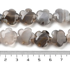 Natürlichen grauen Achat Perlen Stränge&nbsp;G-F769-I01-01