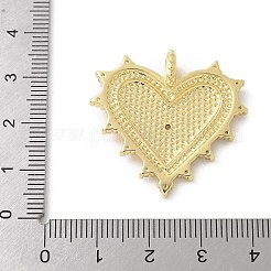 Pendentifs avec zircon cubiques à micro-pavés en laiton&nbsp;KK-P294-15G