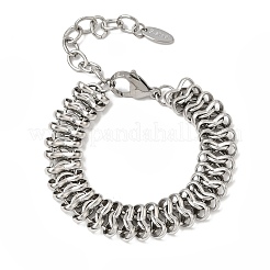 Bracelets à maillons en acier inoxydable chirurgical 316L de 12 mm&nbsp;SA-CBAB122-04P