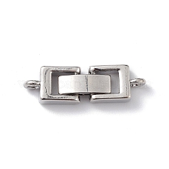 Gestellplattierte Messing-Faltverschlüsse mit Schlaufen&nbsp;KK-L184-89P