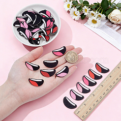 240 pièce 6 styles de bouche de poupée artisanale en feutre&nbsp;DOLL-NB0001-04