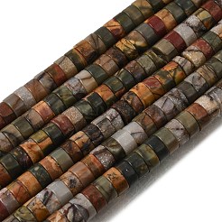 Natürliche polychrome Jaspis/Picasso-Stein/Picasso-Jaspis-Perlenstränge&nbsp;GG-CBA8682-B05
