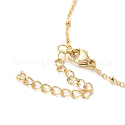 PVD-Vakuumbeschichtung 304 Edelstahl Ohrstecker und Anhänger Halskette Set&nbsp;LS-SJEW-C002-01C-G