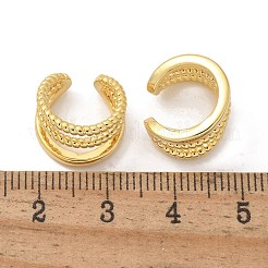 Offene Manschettenohrringe aus dreilagigem Messing für Damen&nbsp;EJEW-G297-33G
