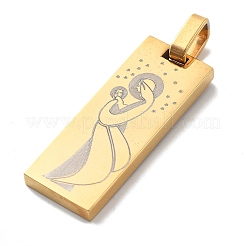 Pendentifs en acier inoxydable 304 avec placage ionique (IP)&nbsp;STAS-Z098-38G