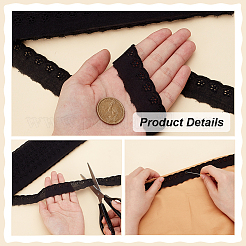 15 Yards Baumwollstickerei Blumenspitzenbesatz&nbsp;DIY-WH0542-34A