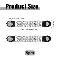 5 extensor de chaleco de motociclista de cuero sintético&nbsp;FIND-FH0017-76B