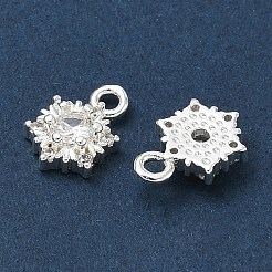 Ciondoli in ottone zirconi chiari micro pavé&nbsp;CU-CBAB0CF-23S
