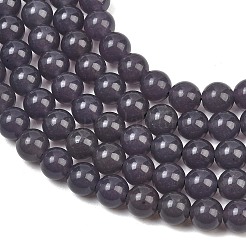 Naturales teñidos abalorios de jade blanco hebras&nbsp;GG-CBAEB22-B01-8mm-03