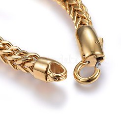 Bracelets à chaîne en acier inoxydable 304&nbsp;BJEW-L631-38G