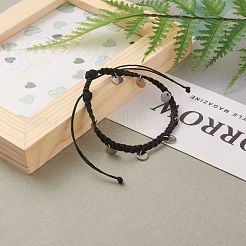 Pulseras de cuentas trenzadas de cordón de poliéster encerado&nbsp;BJEW-JB05762-01