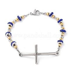 201 bracelets à maillons en acier inoxydable&nbsp;BJEW-A032-01GP-02