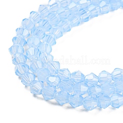Backfarbe transparente Glasperlenstränge&nbsp;DGLA-F029-J4mm-02