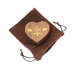 Herz Holz Paar Ring Aufbewahrungsbox&nbsp;PW-WG97544-01