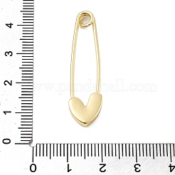 Messing Micro Pave Zirkonia Sicherheitsnadeln&nbsp;KK-H206-04G